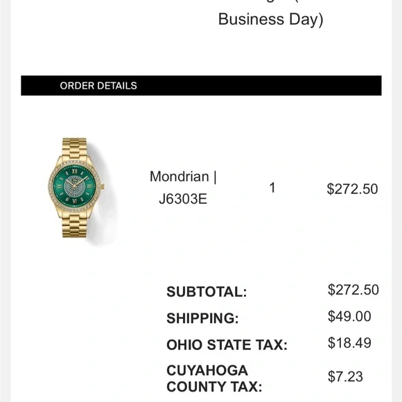 JBW Gold and Green Women's Watch - Picture 6 of 6